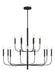 Visual Comfort Studio Canada - 15 Light Chandelier - Brianna - Aged Iron- Union Lighting Luminaires Decor