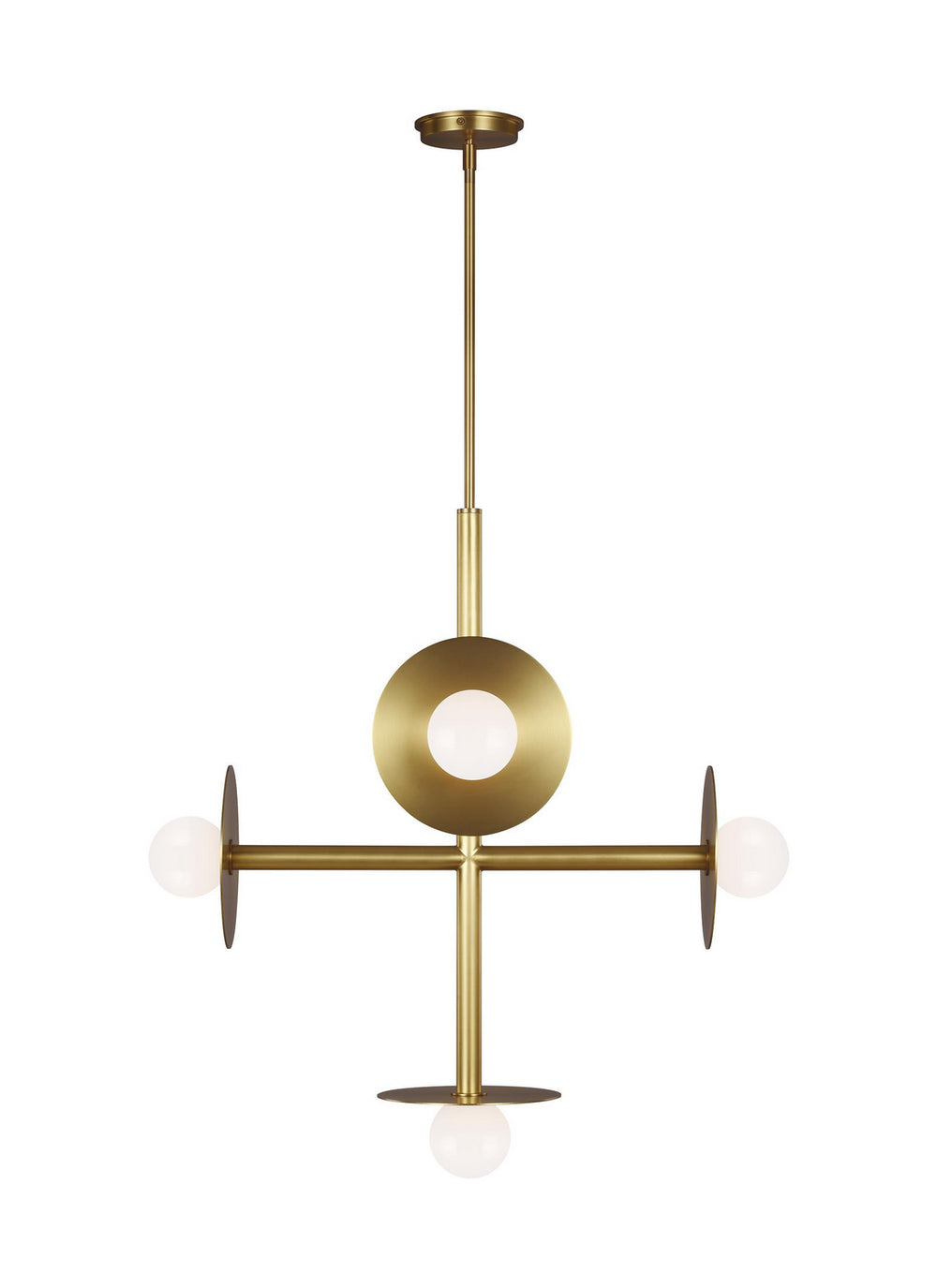 Visual Comfort Studio Canada - Five Light Chandelier - Nodes - Burnished Brass- Union Lighting Luminaires Decor