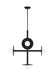 Visual Comfort Studio Canada - Five Light Chandelier - Nodes - Midnight Black- Union Lighting Luminaires Decor