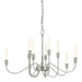 Hubbardton Forge - Ten Light Chandelier - Lisse - Sterling- Union Lighting Luminaires Decor