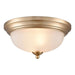 ELK Home - Two Light Flush Mount - Basics - Satin Gold- Union Lighting Luminaires Decor