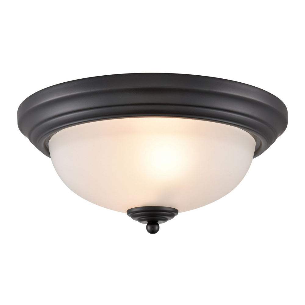 ELK Home - Two Light Flush Mount - Basics - Black- Union Lighting Luminaires Decor