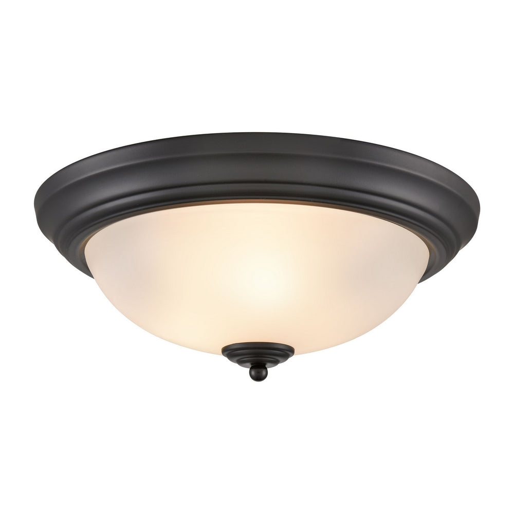 ELK Home - Three Light Flush Mount - Basics - Black- Union Lighting Luminaires Decor