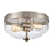 ELK Home - Two Light Flush Mount - Calistoga - Brushed Nickel- Union Lighting Luminaires Decor