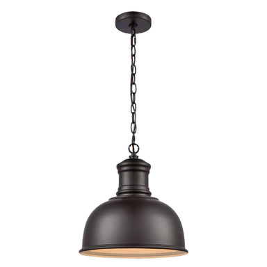 ELK Home - One Light Outdoor Pendant - Cedar Park - Oil Rubbed Bronze- Union Lighting Luminaires Decor