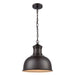 ELK Home - One Light Outdoor Pendant - Cedar Park - Oil Rubbed Bronze- Union Lighting Luminaires Decor