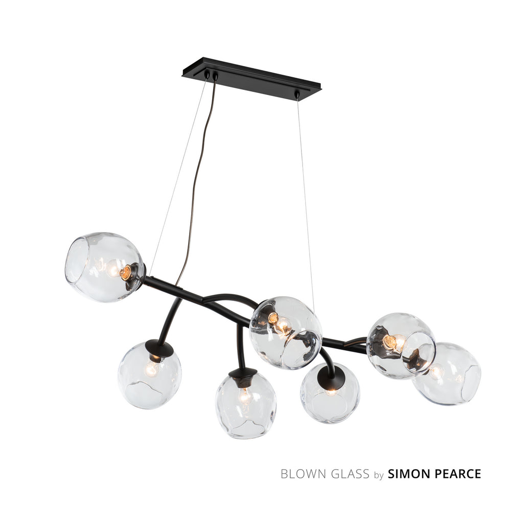 Hubbardton Forge - Seven Light Pendant - Vine - Black- Union Lighting Luminaires Decor