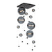 Hubbardton Forge - LED Pendant - Abacus - Black- Union Lighting Luminaires Decor