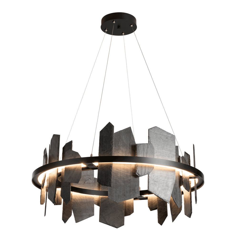 Hubbardton Forge - LED Pendant - Ardesia - Black- Union Lighting Luminaires Decor