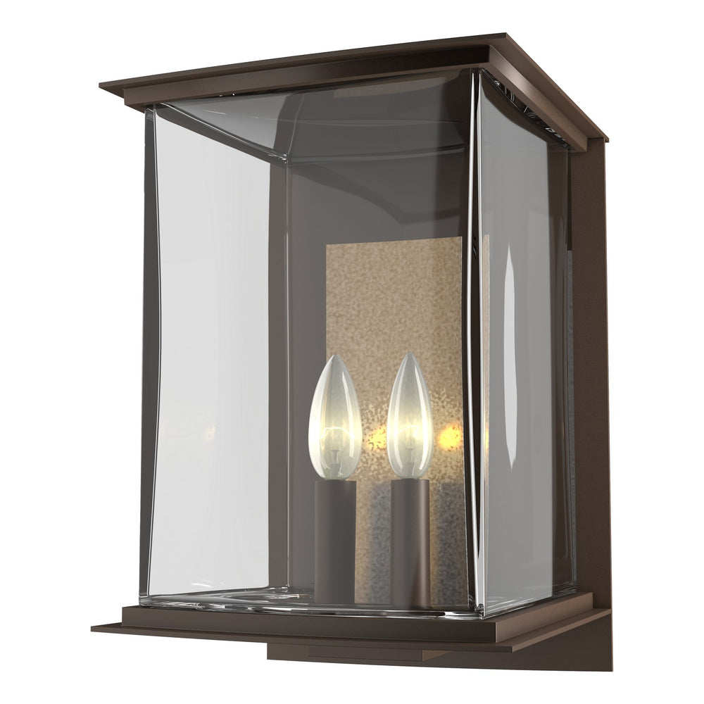 Hubbardton Forge - Two Light Outdoor Wall Sconce - Kingston - Coastal Bronze- Union Lighting Luminaires Decor