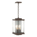Hubbardton Forge - Four Light Outdoor Lantern - Kingston - Coastal Bronze- Union Lighting Luminaires Decor