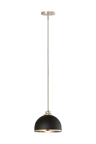 Z-Lite Canada - One Light Pendant - Landry - Matte Black / Brushed Nickel- Union Lighting Luminaires Decor