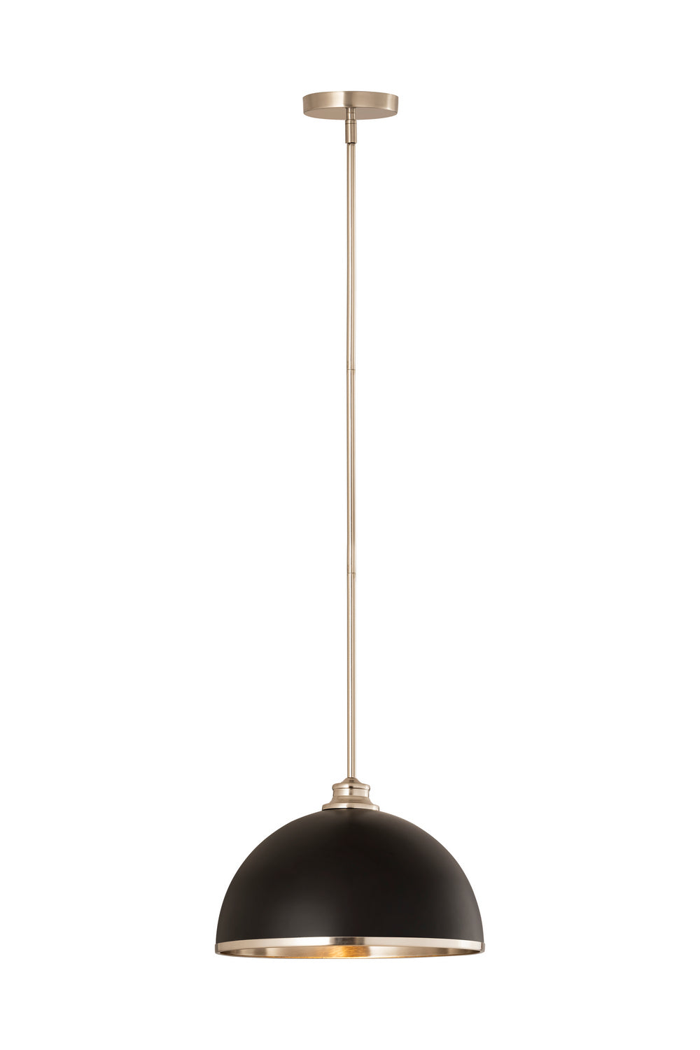 Z-Lite Canada - One Light Pendant - Landry - Matte Black / Brushed Nickel- Union Lighting Luminaires Decor