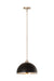 Z-Lite Canada - One Light Pendant - Landry - Matte Black / Brushed Nickel- Union Lighting Luminaires Decor