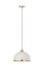 Z-Lite Canada - One Light Pendant - Landry - Matte White + Brushed Nickel- Union Lighting Luminaires Decor