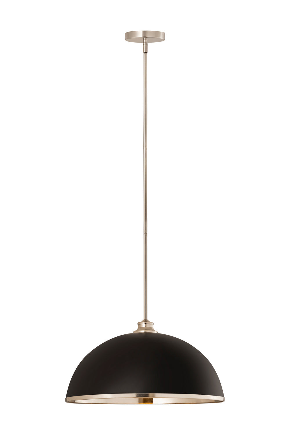Z-Lite Canada - One Light Pendant - Landry - Matte Black / Brushed Nickel- Union Lighting Luminaires Decor