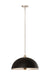 Z-Lite Canada - One Light Pendant - Landry - Matte Black / Brushed Nickel- Union Lighting Luminaires Decor