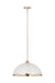 Z-Lite Canada - One Light Pendant - Landry - Matte White + Brushed Nickel- Union Lighting Luminaires Decor