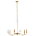 Z-Lite Canada - Six Light Chandelier - Arrington - Rubbed Brass- Union Lighting Luminaires Decor