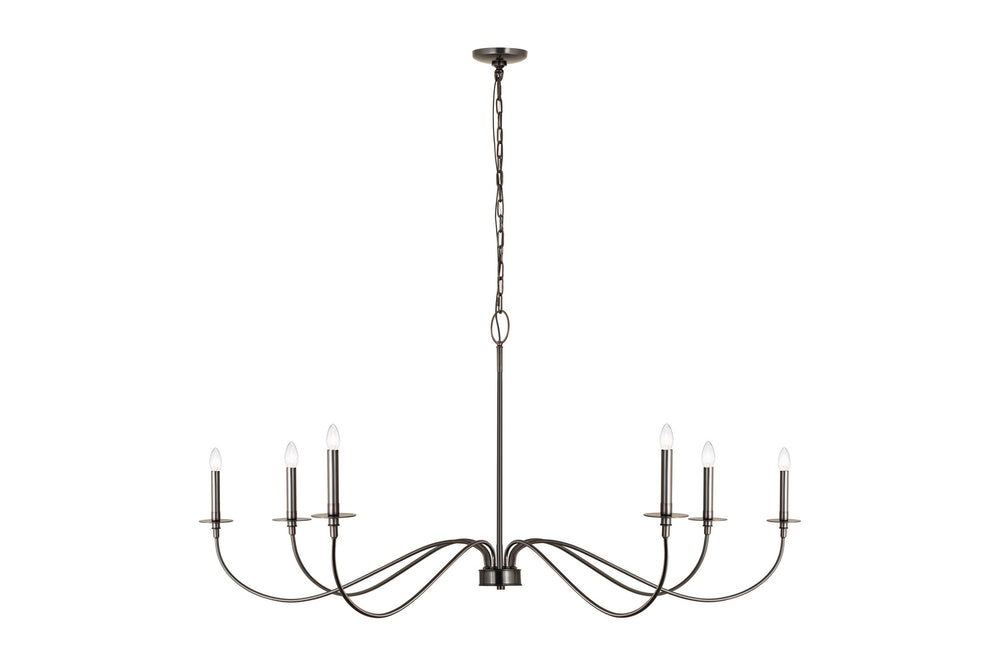 Z-Lite Canada - Six Light Chandelier - Arrington - Plated Bronze- Union Lighting Luminaires Decor