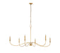 Z-Lite Canada - Six Light Chandelier - Arrington - Rubbed Brass- Union Lighting Luminaires Decor