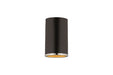 Z-Lite Canada - One Light Flush Mount - Arlo - Matte Black + Chrome- Union Lighting Luminaires Decor