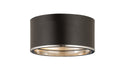 Z-Lite Canada - Two Light Flush Mount - Arlo - Matte Black + Chrome- Union Lighting Luminaires Decor