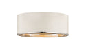 Z-Lite Canada - Three Light Flush Mount - Arlo - Matte White + Chrome- Union Lighting Luminaires Decor