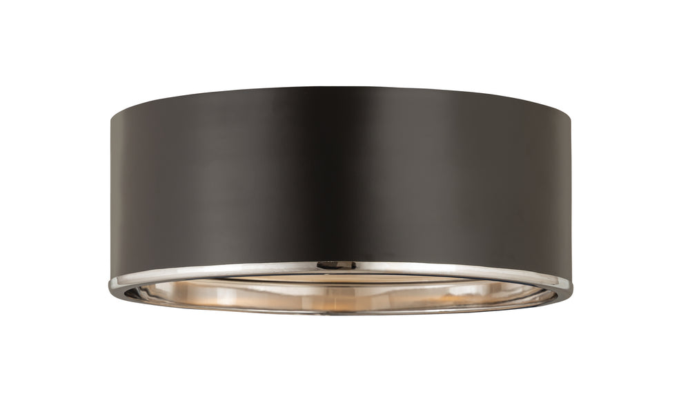 Z-Lite Canada - Four Light Flush Mount - Arlo - Matte Black + Chrome- Union Lighting Luminaires Decor