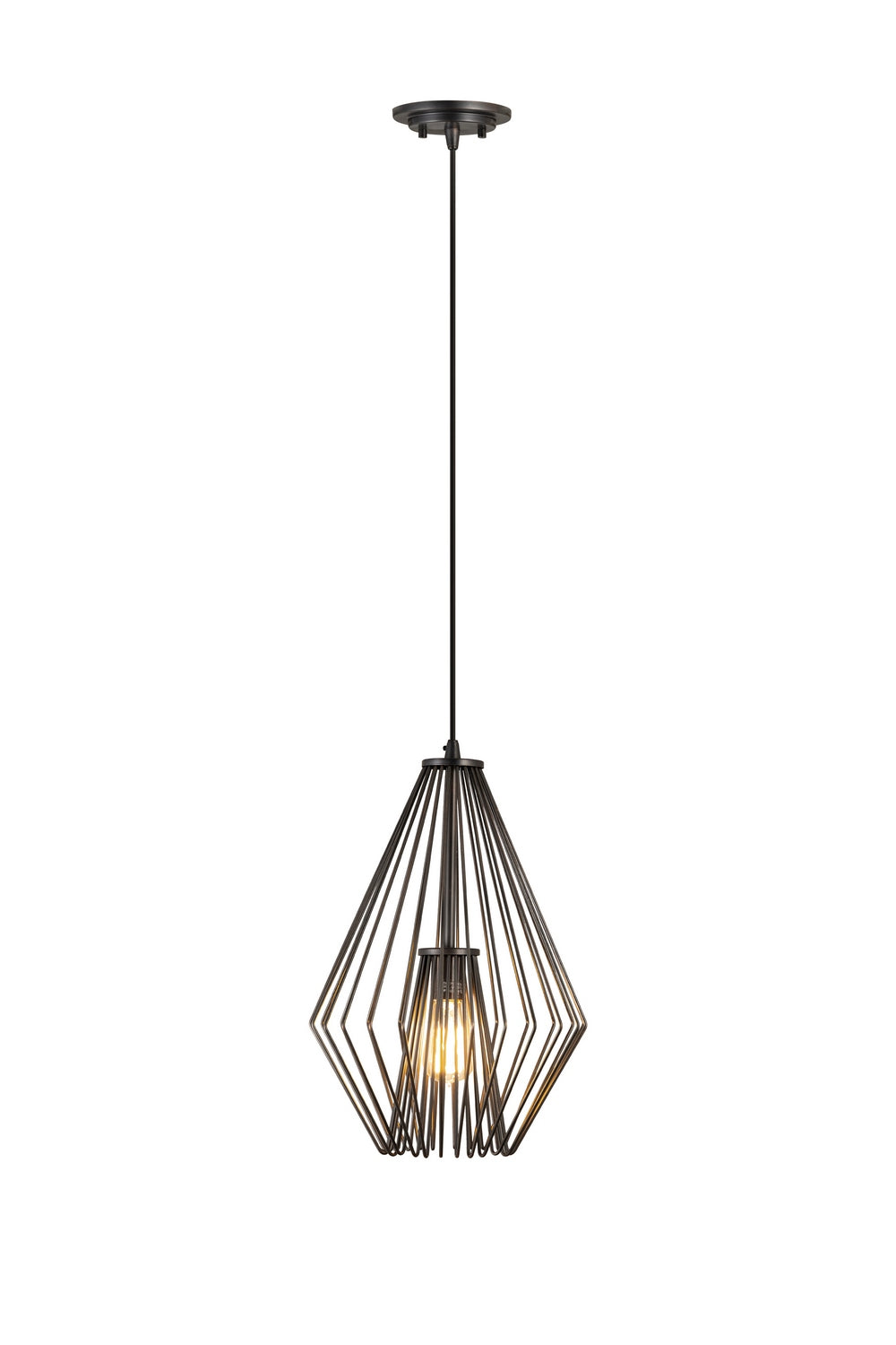 Z-Lite Canada - One Light Pendant - Quintus - Plated Bronze- Union Lighting Luminaires Decor