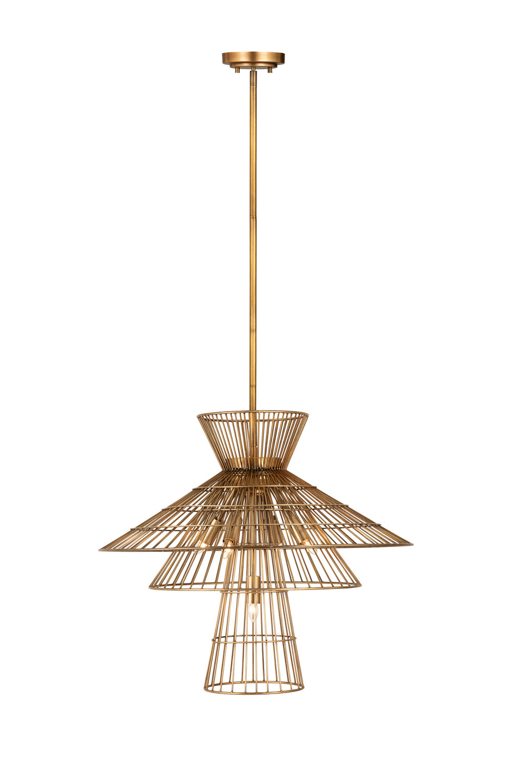 Z-Lite Canada - Six Light Chandelier - Alito - Rubbed Brass- Union Lighting Luminaires Decor