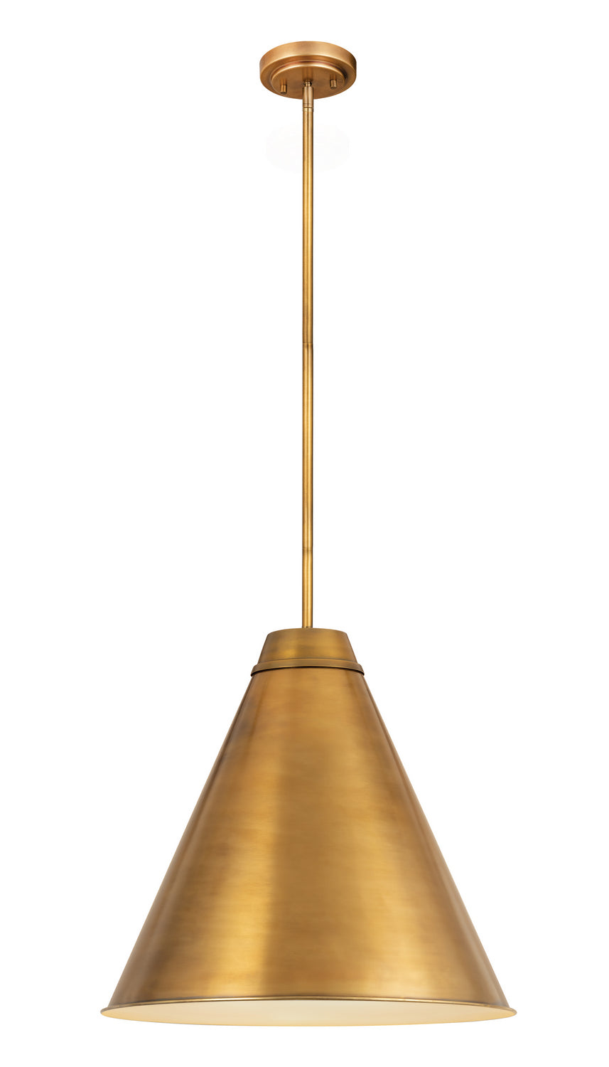 Z-Lite Canada - One Light Pendant - Eaton - Rubbed Brass- Union Lighting Luminaires Decor