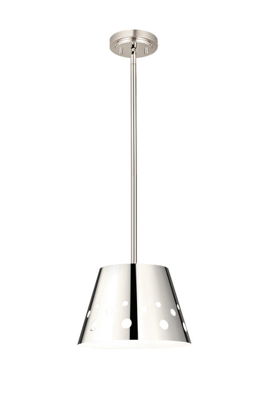 Z-Lite Canada - One Light Pendant - Katie - Polished Nickel- Union Lighting Luminaires Decor