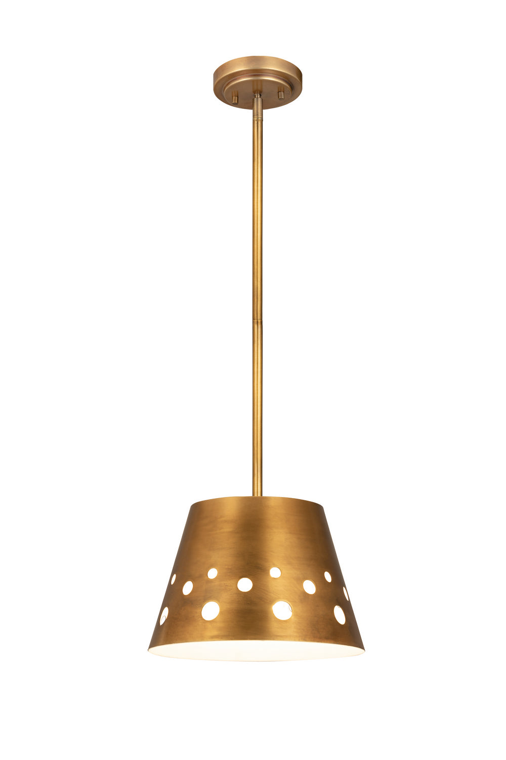 Z-Lite Canada - One Light Pendant - Katie - Rubbed Brass- Union Lighting Luminaires Decor