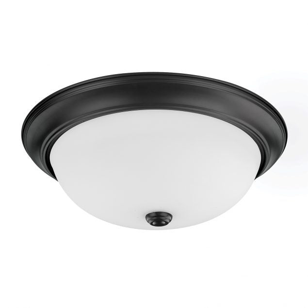 Capital Lighting - Three Light Flush Mount - Bates - Matte Bl,ack- Union Lighting Luminaires Decor
