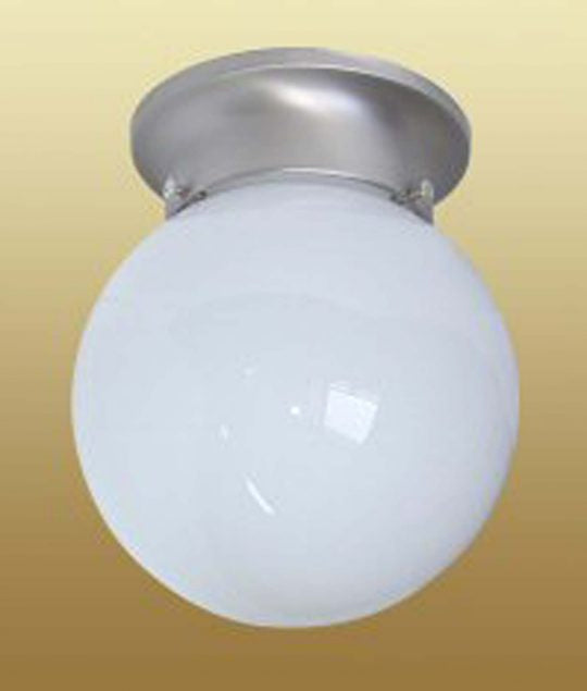 Capital Lighting - One Light Flush Mount - Globe - Matte Nickel- Union Lighting Luminaires Decor