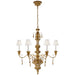 Ralph Lauren Canada - Six Light Chandelier - Marylea - Italian Gilt- Union Lighting Luminaires Decor