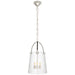 Ralph Lauren Canada - Three Light Lantern - Julian - Polished Nickel and Chocolate Leather- Union Lighting Luminaires Decor