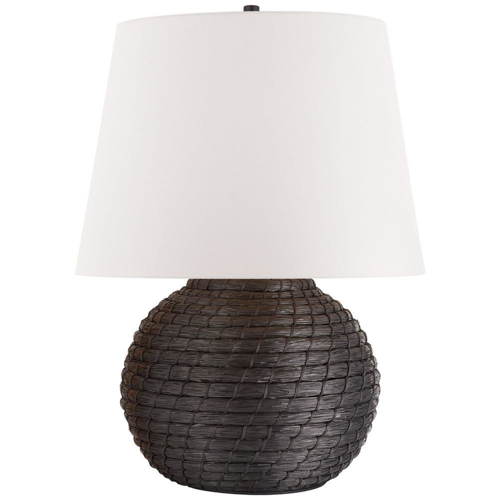 Ralph Lauren Canada - One Light Table Lamp - Lohan - Black Rattan- Union Lighting Luminaires Decor