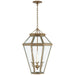 Ralph Lauren Canada - Four Light Lantern - Edmund - Natural Brass- Union Lighting Luminaires Decor