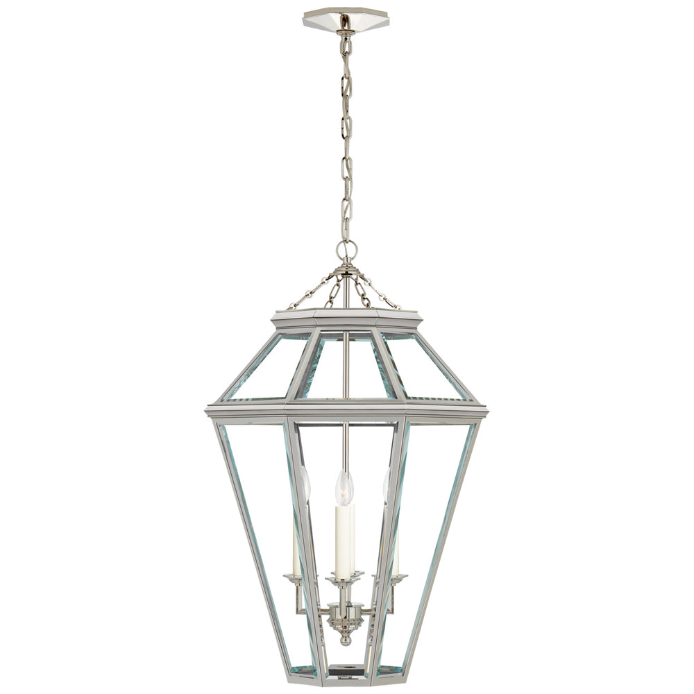 Ralph Lauren Canada - Four Light Lantern - Edmund - Polished Nickel- Union Lighting Luminaires Decor