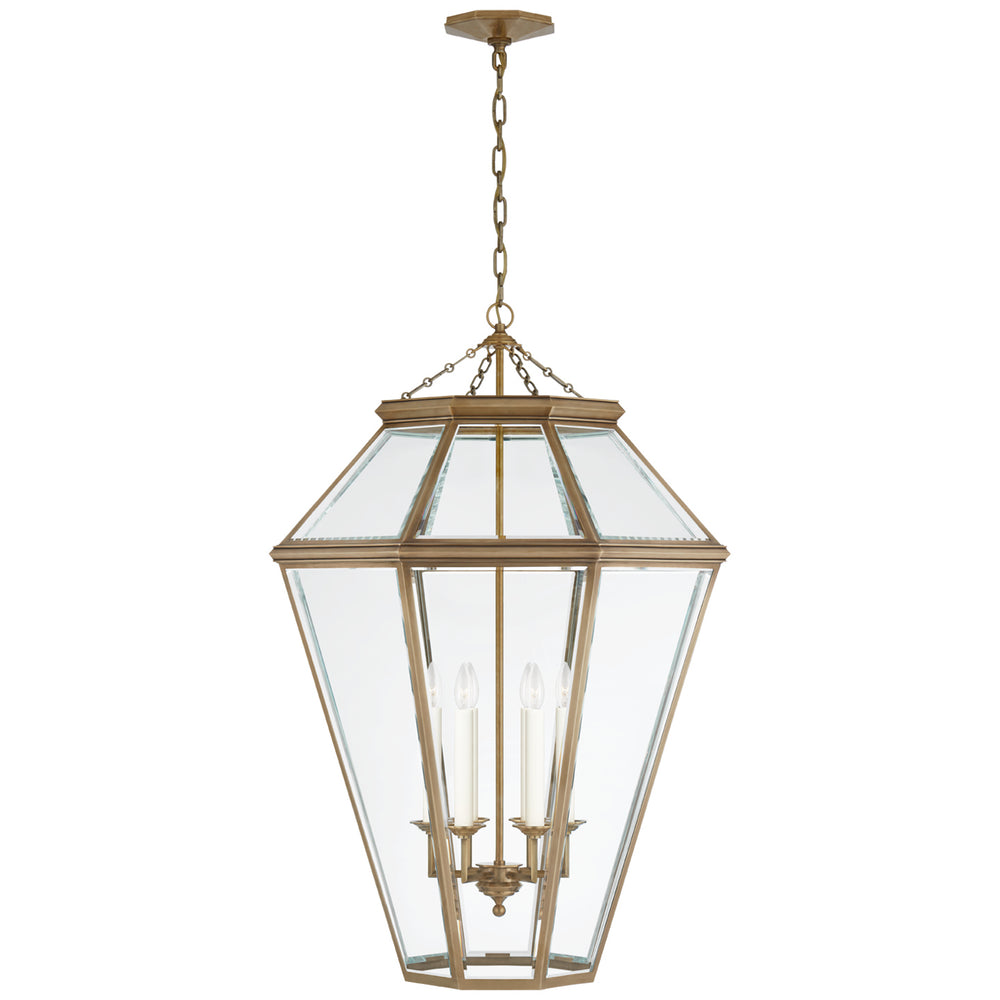 Ralph Lauren Canada - Six Light Lantern - Edmund - Natural Brass- Union Lighting Luminaires Decor