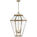 Ralph Lauren Canada - Six Light Lantern - Edmund - Natural Brass- Union Lighting Luminaires Decor