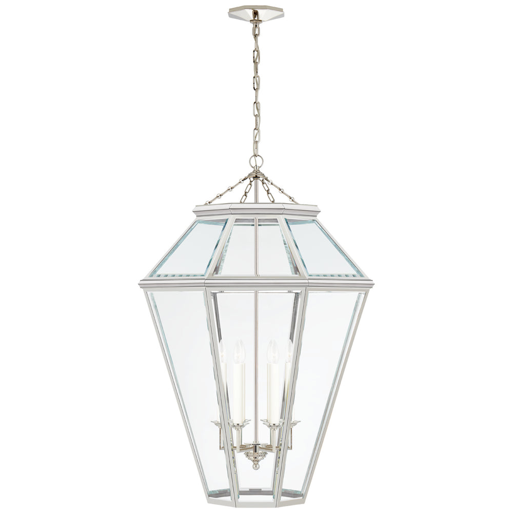 Ralph Lauren Canada - Six Light Lantern - Edmund - Polished Nickel- Union Lighting Luminaires Decor