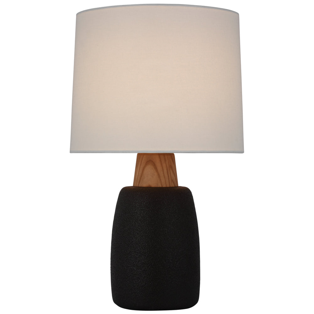 Visual Comfort Signature Canada - LED Table Lamp - Aida - Porous Black and Natural Oak- Union Lighting Luminaires Decor