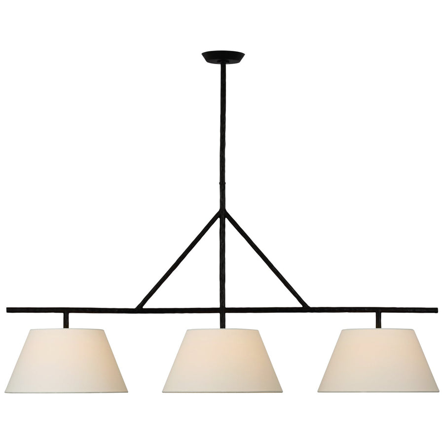Visual Comfort Signature Canada - LED Linear Pendant - Collette - Aged Iron- Union Lighting Luminaires Decor