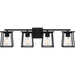 Quoizel - Four Light Bath - Lodge - Matte Black- Union Lighting Luminaires Decor