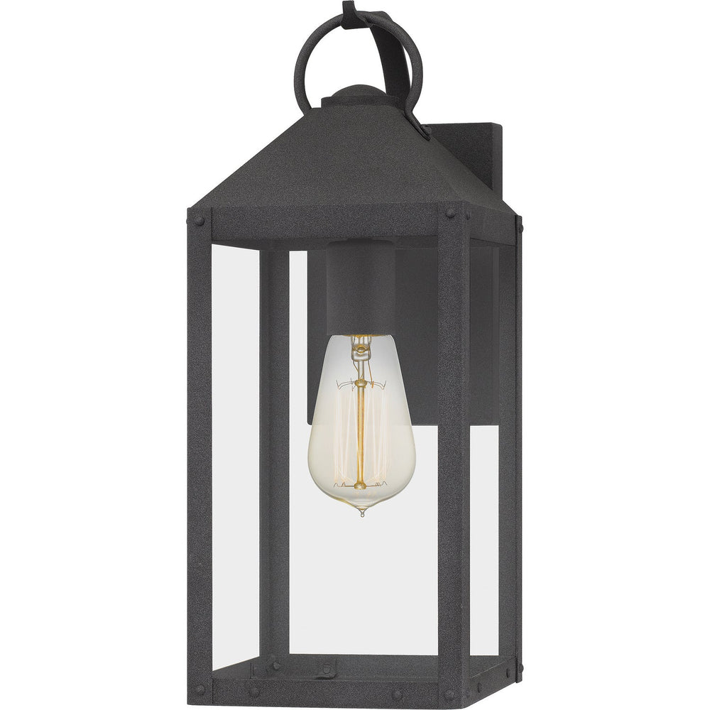 Quoizel - One Light Outdoor Wall Mount - Thorpe - Mottled Black- Union Lighting Luminaires Decor