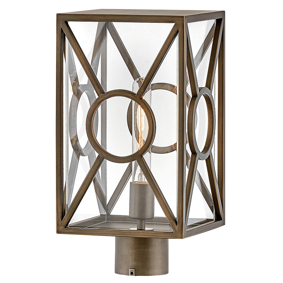 Hinkley Canada - LED Post Top or Pier Mount Lantern - Brixton - Burnished Bronze- Union Lighting Luminaires Decor