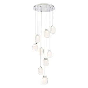 Eurofase Canada - PAGET-CHD-9LT-20IN-CHR-CL - PAGET - Chrome- Union Lighting Luminaires Decor